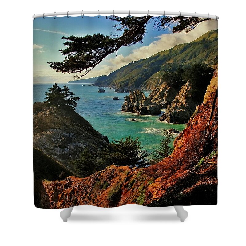 California Coast Shower Curtain featuring the photograph California Coastline by Benjamin Yeager
