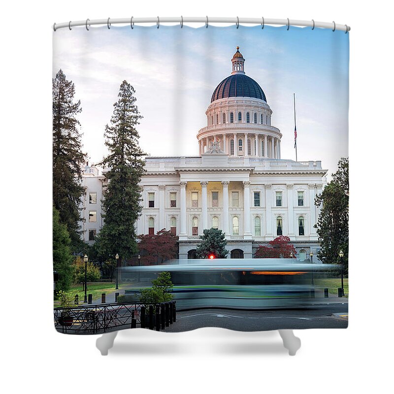California Shower Curtain featuring the photograph Californias Capital by Janet Kopper