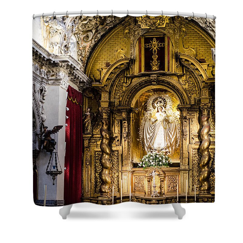 Seville Shower Curtain featuring the photograph Call of God by AM FineArtPrints