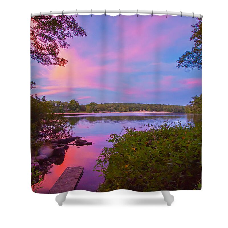 Sunset Shower Curtain featuring the photograph Calm Before the Storm by Brian MacLean