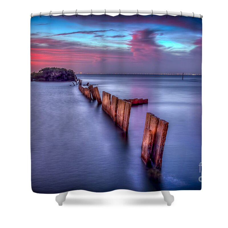 Gandy Bridge Shower Curtain featuring the photograph Calm Before The Storm by Marvin Spates