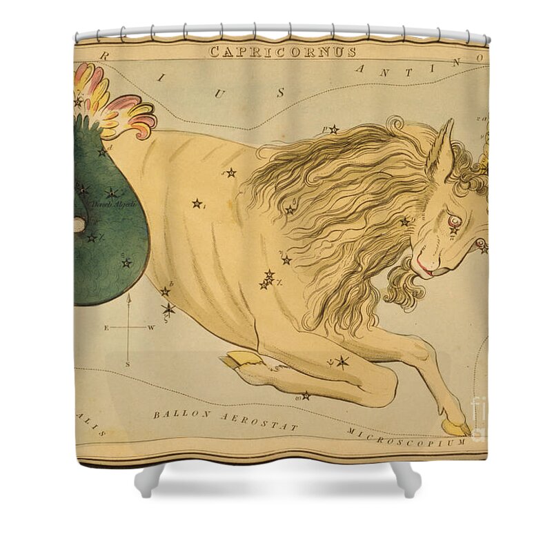 Capricorn Shower Curtain featuring the photograph Capricornus Constellation Zodiac Sign by Science Source