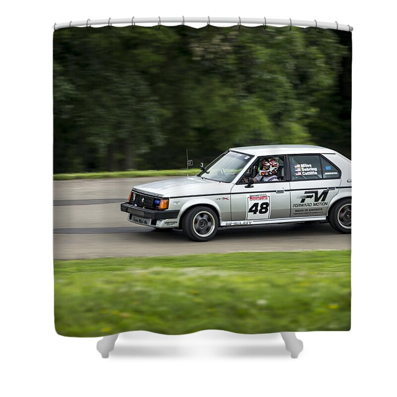 Dodge Omni Glhs Shower Curtain featuring the photograph Car No. 48 - 01 by Josh Bryant
