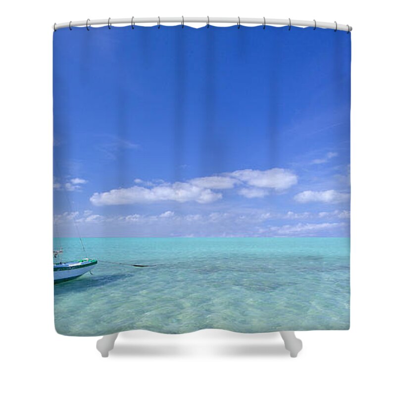 Caribbean Shower Curtain featuring the photograph Caribbean Chill time by Marco Crupi