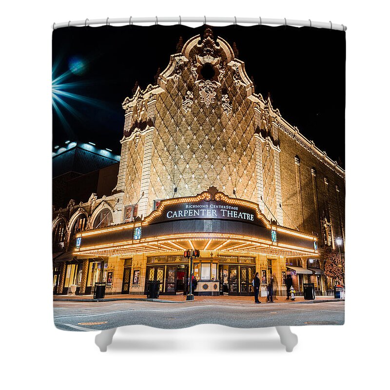 Rva Shower Curtain featuring the photograph Carpenter Center by Stacy Abbott