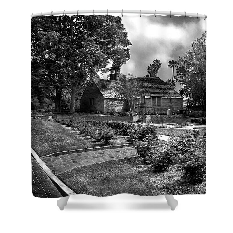 Architecture Shower Curtain featuring the photograph Carriage House Keeper By Denise Dube by Denise Dube