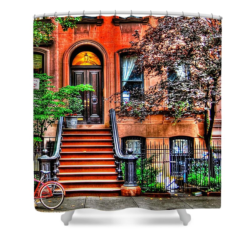 Sex And The City Shower Curtain featuring the photograph Carrie's Place - Sex and the City by Randy Aveille