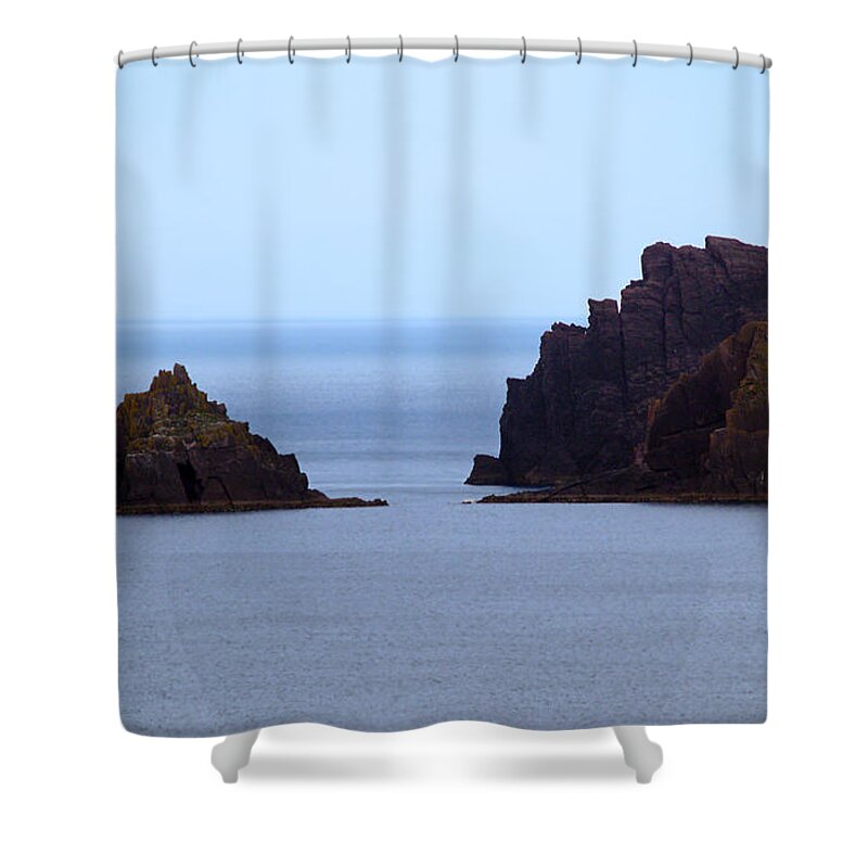 Ireland Photography Shower Curtain featuring the photograph Castles in the Sea by Patricia Griffin Brett