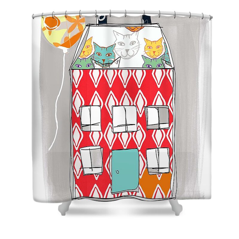 Shelter House Shower Curtains