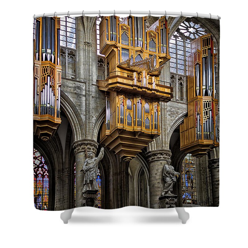 Holland Shower Curtain featuring the photograph Cathedral Music 5906 by Karen Celella