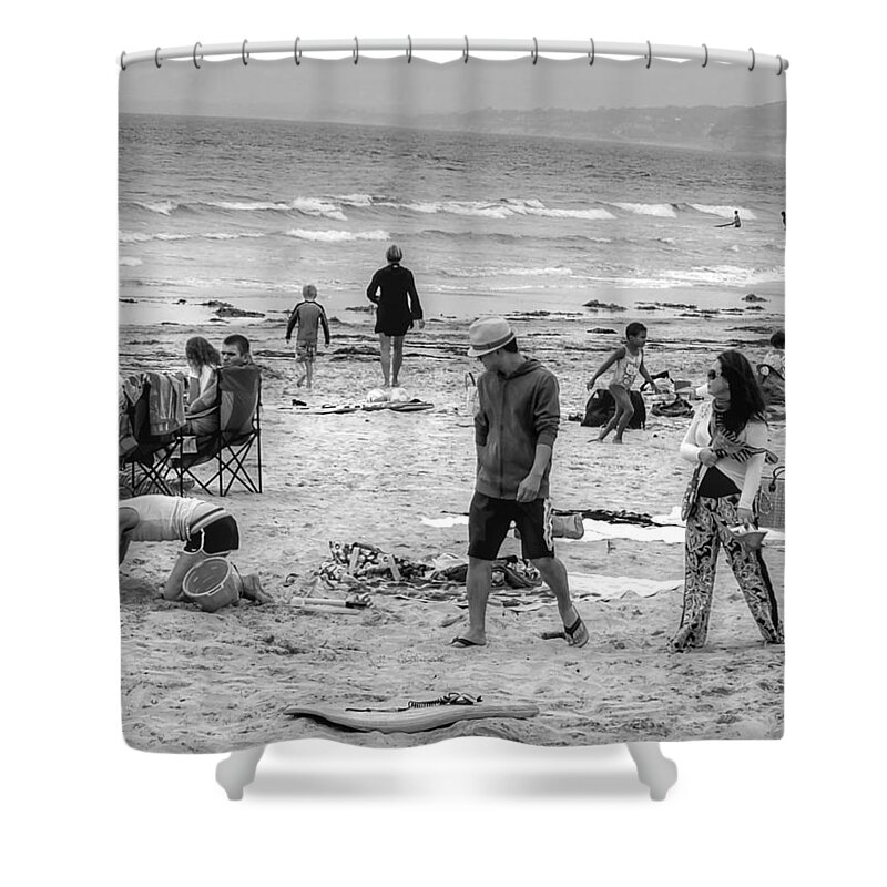 La Jolla Shower Curtain featuring the photograph Caught Looking by Bill Hamilton