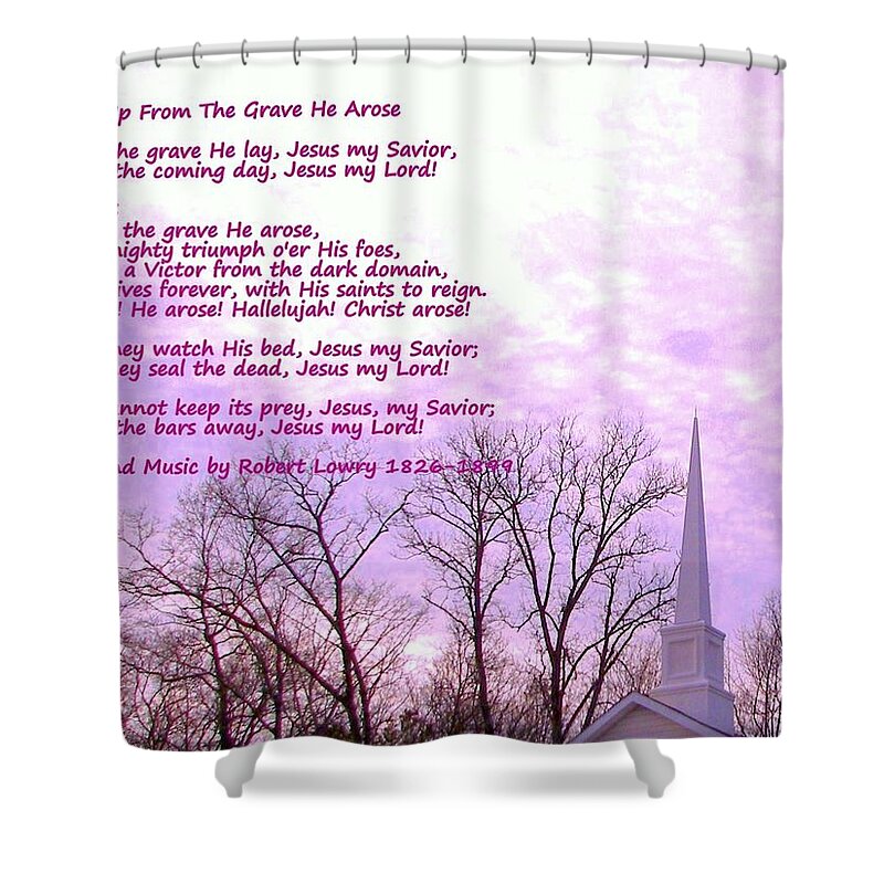 Resurrection Shower Curtain featuring the photograph Celebrating The Resurrection by Pamela Hyde Wilson