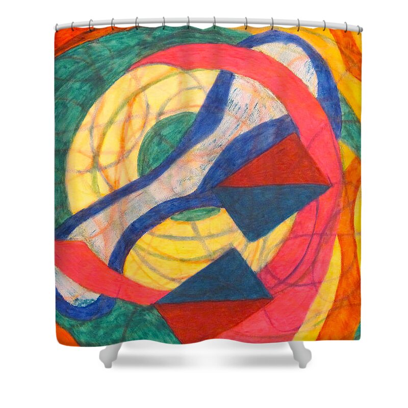 Abstract Shower Curtain featuring the photograph Cellular Activities 2 by Steve Sommers