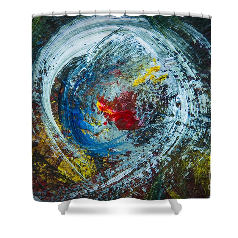 Center Shower Curtain featuring the photograph Centered Heart by Terry Rowe