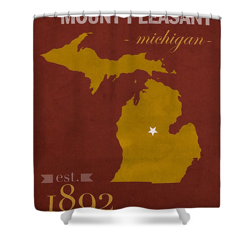 Central Michigan University Shower Curtains