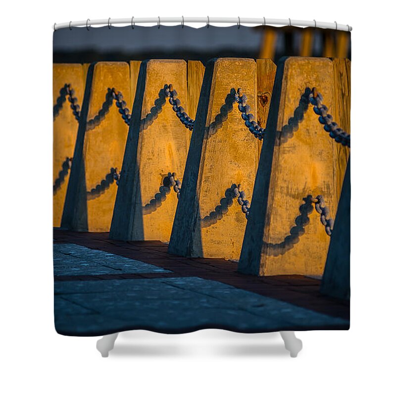 Chains Shower Curtain featuring the photograph Chained by David Downs