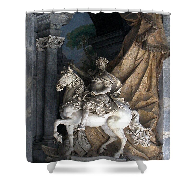 Charlemagne Shower Curtain featuring the photograph Charlemagne by Michael Kirk