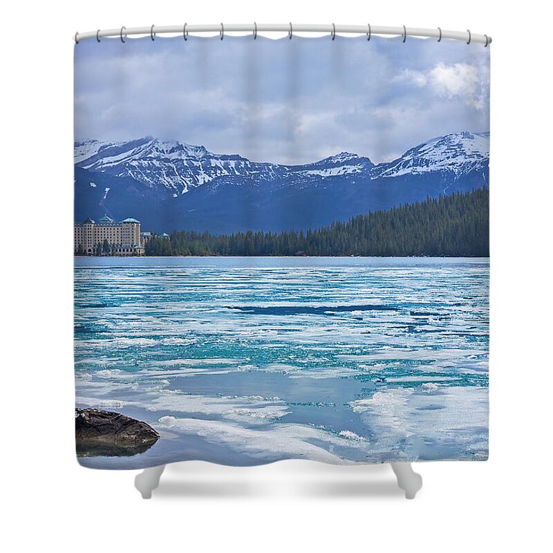 Lake Louise Shower Curtain featuring the photograph Chateau Lake Louise #2 by Stuart Litoff