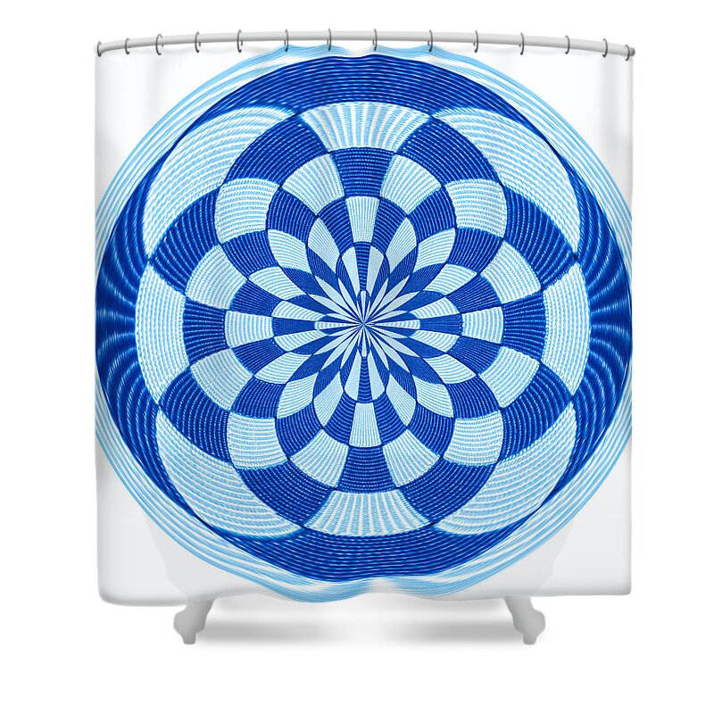 Orb Shower Curtain featuring the photograph Checkerboard Orb by Cathy Kovarik