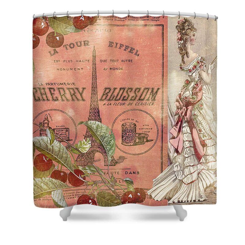 Aimee Stewart Shower Curtain featuring the photograph Cherry Blossom by MGL Meiklejohn Graphics Licensing