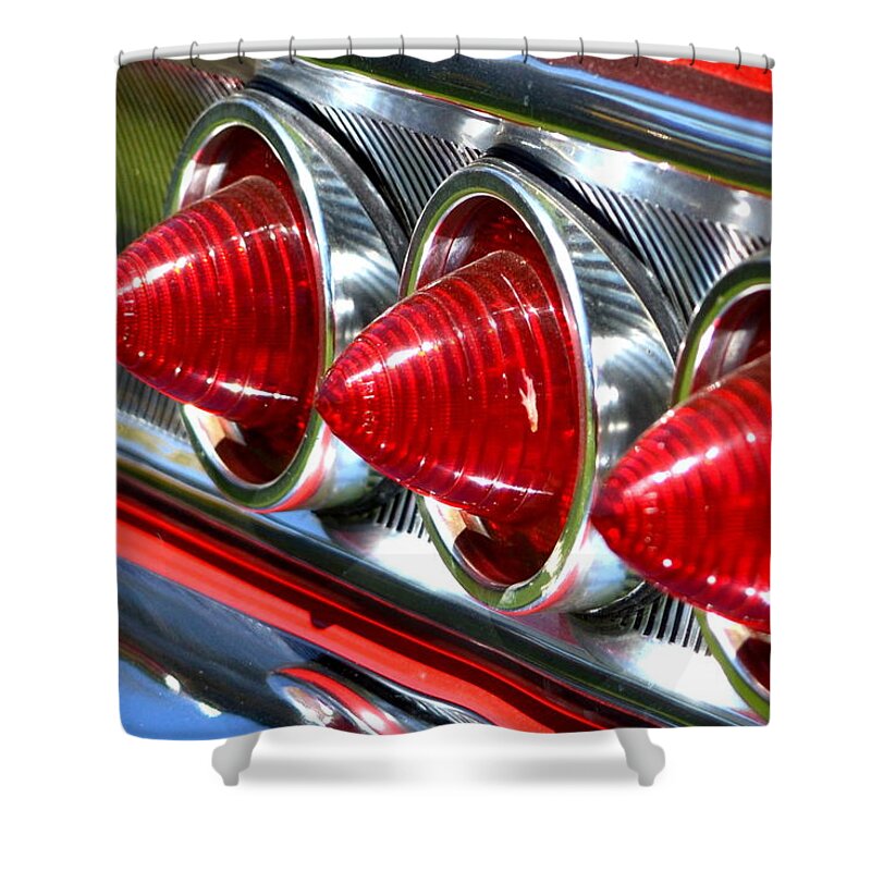 Stoplights Shower Curtain featuring the photograph Chevy-1 by Dean Ferreira