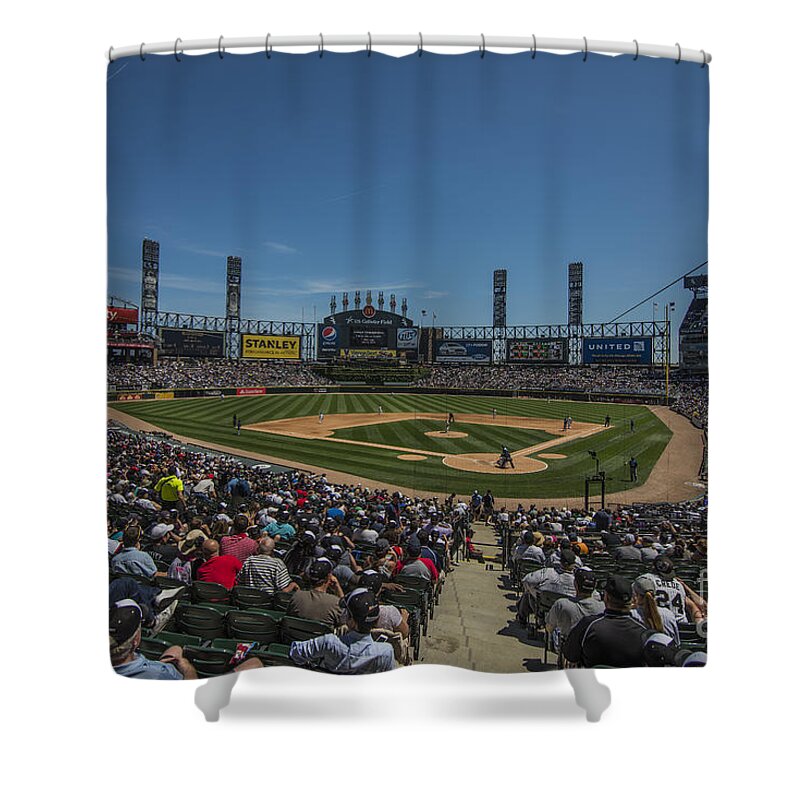 Chicago Shower Curtain featuring the photograph Chicago White Sox Low by David Haskett II