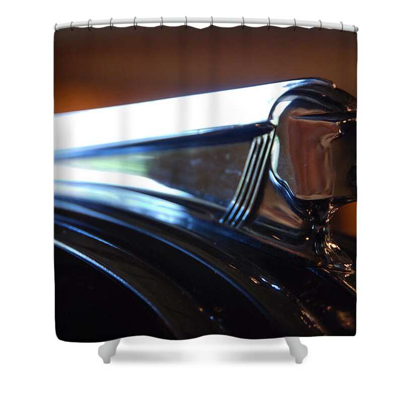 Automobiles Shower Curtain featuring the photograph Chief Pontiac 1947 by John Schneider