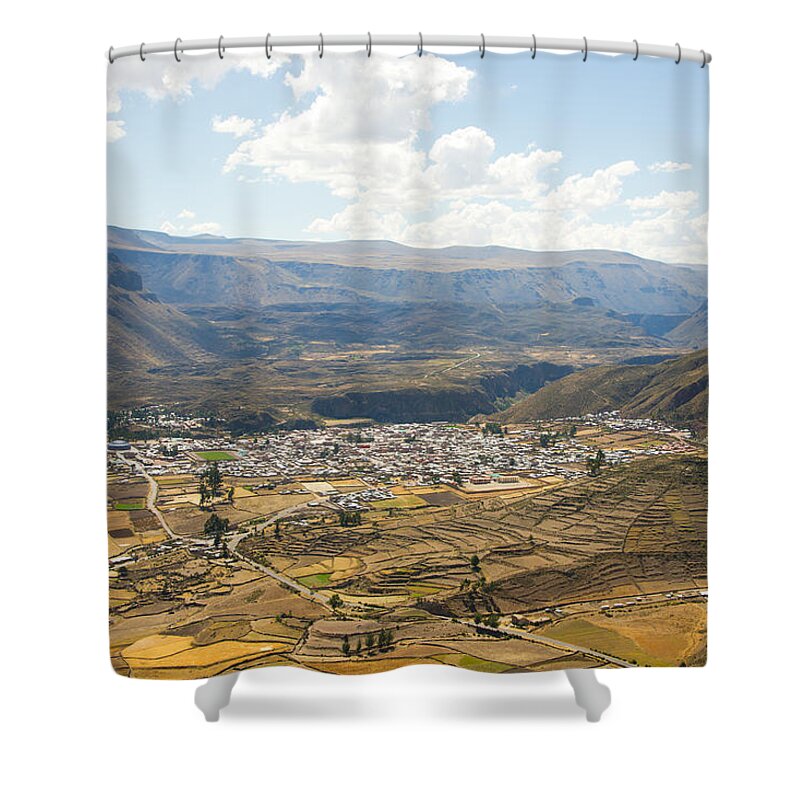 Peru Shower Curtain featuring the photograph Chivay by Kent Nancollas