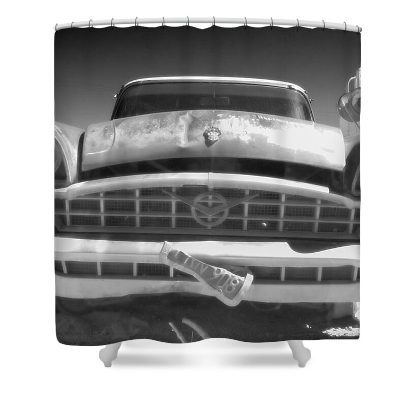 Packard Shower Curtain featuring the photograph Christine False Infrared by Scott Campbell