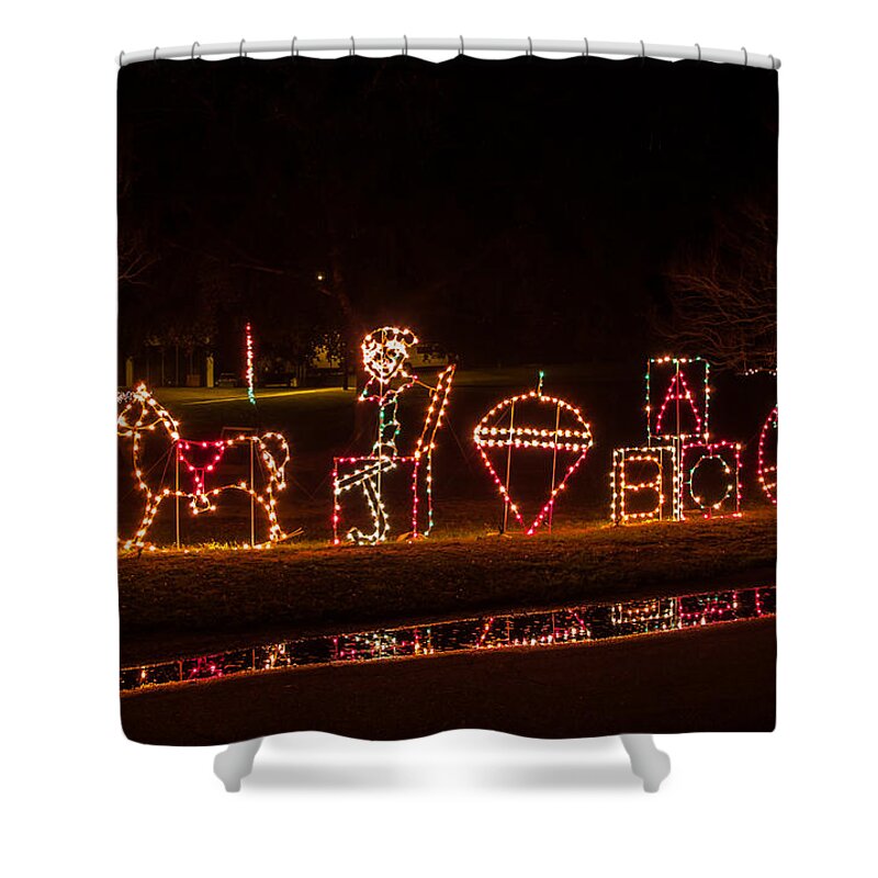 Cayce Shower Curtain featuring the photograph Christmas in Cayce-3 by Charles Hite
