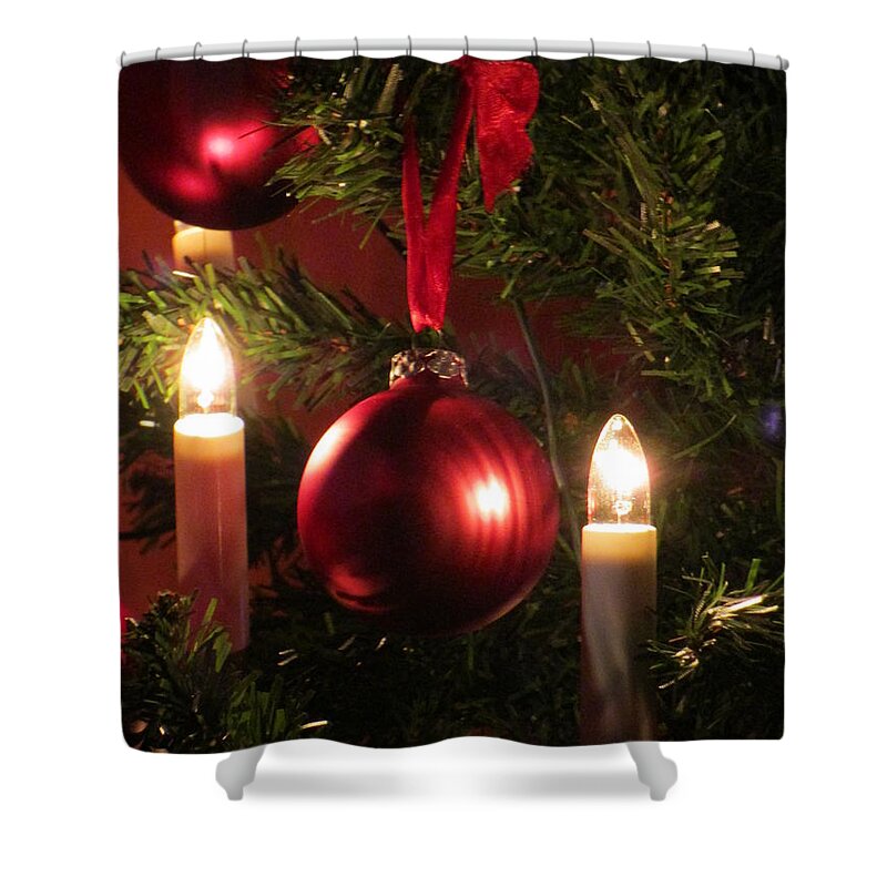  Christmas Blingbling Christmas Shower Curtain featuring the photograph Christmas Spirit by Rosita Larsson