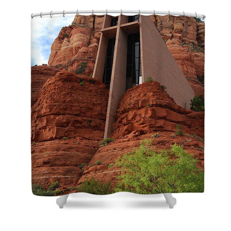 Church Shower Curtain featuring the photograph Church of the Holy Cross by Tam Ryan