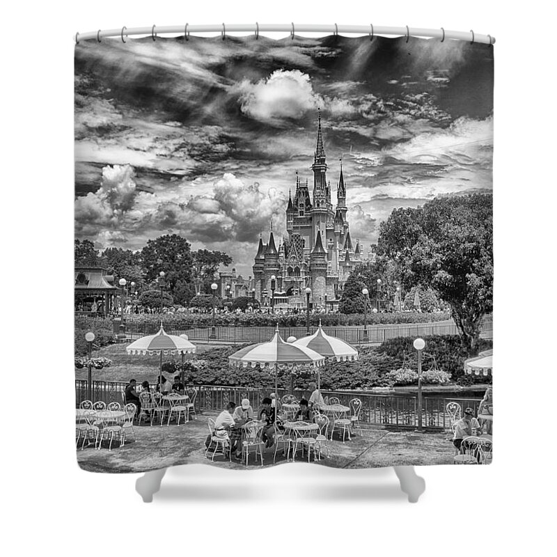 Cinderella's Palace Shower Curtain featuring the photograph Cinderella's Palace by Howard Salmon