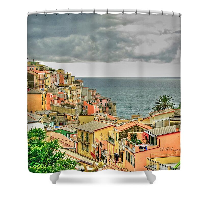 Ocean Shower Curtain featuring the photograph Cinque Terre 4 by Will Wagner