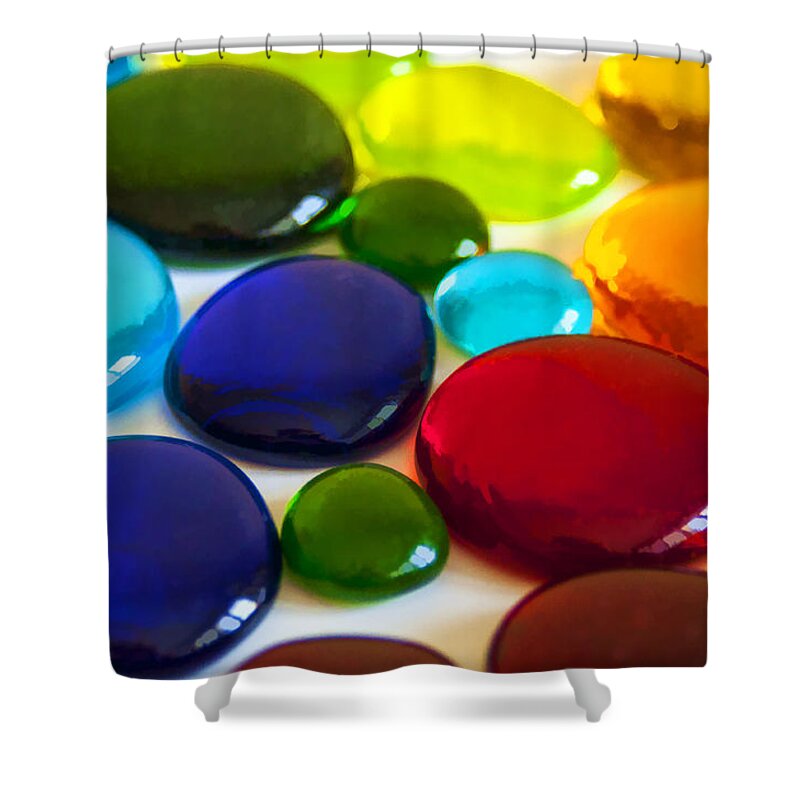 Colors Shower Curtain featuring the photograph Circles of Color by Cathy Kovarik