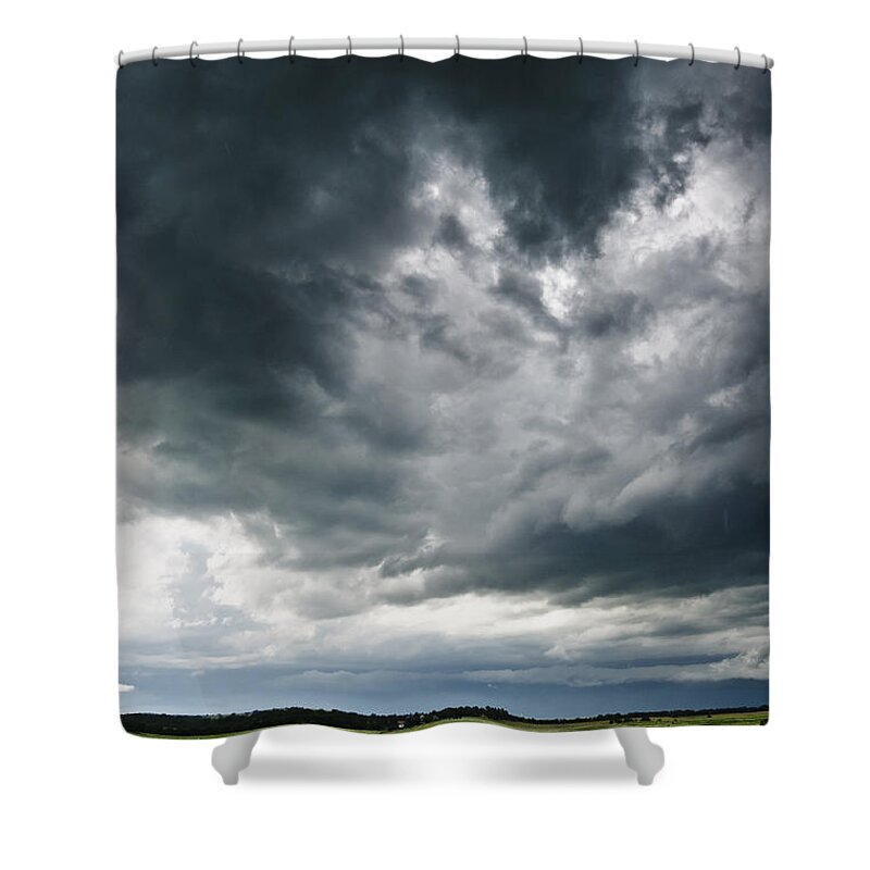 Storm Shower Curtain featuring the photograph Circling Clouds by Eric Benjamin
