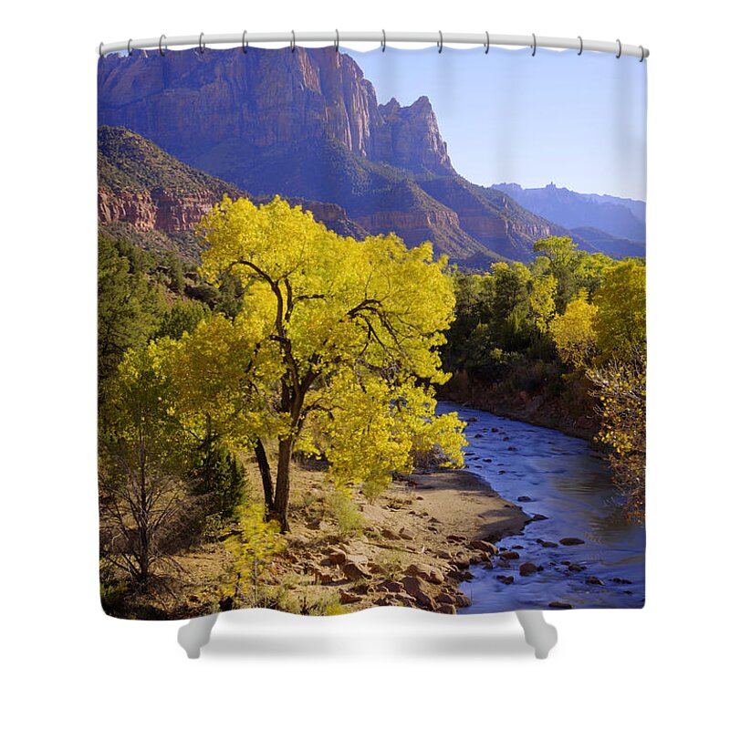 Chad Dutson Shower Curtain featuring the photograph Classic Zion by Chad Dutson