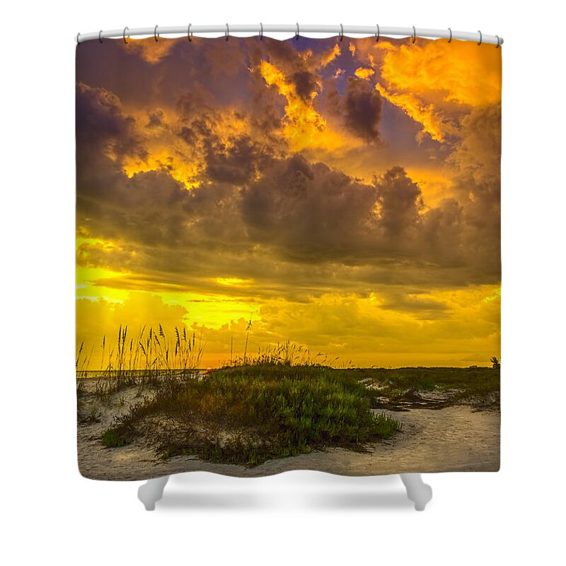 Sky Shower Curtain featuring the photograph Clearing Skies by Marvin Spates
