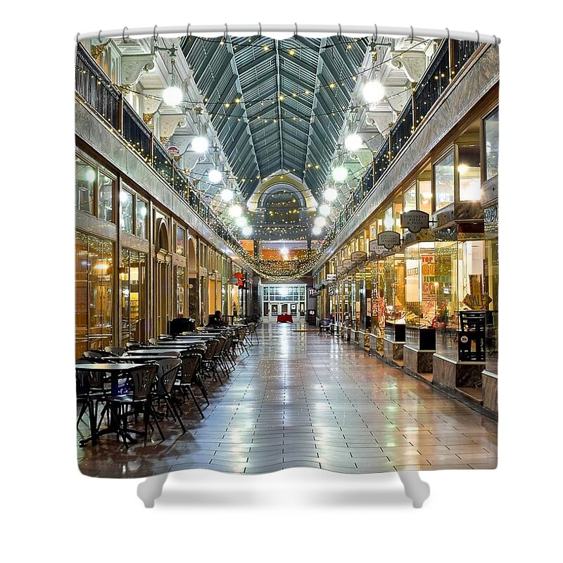 Cleveland Shower Curtain featuring the photograph Cleveland Arcade by Frozen in Time Fine Art Photography