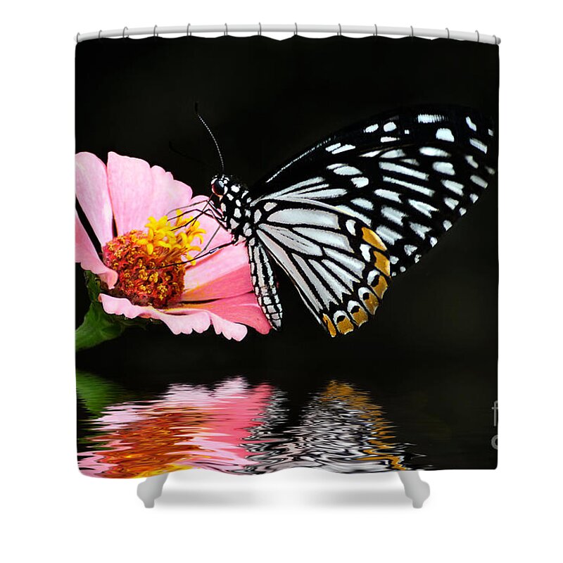 Butterfly Shower Curtain featuring the photograph Cliche by Lois Bryan