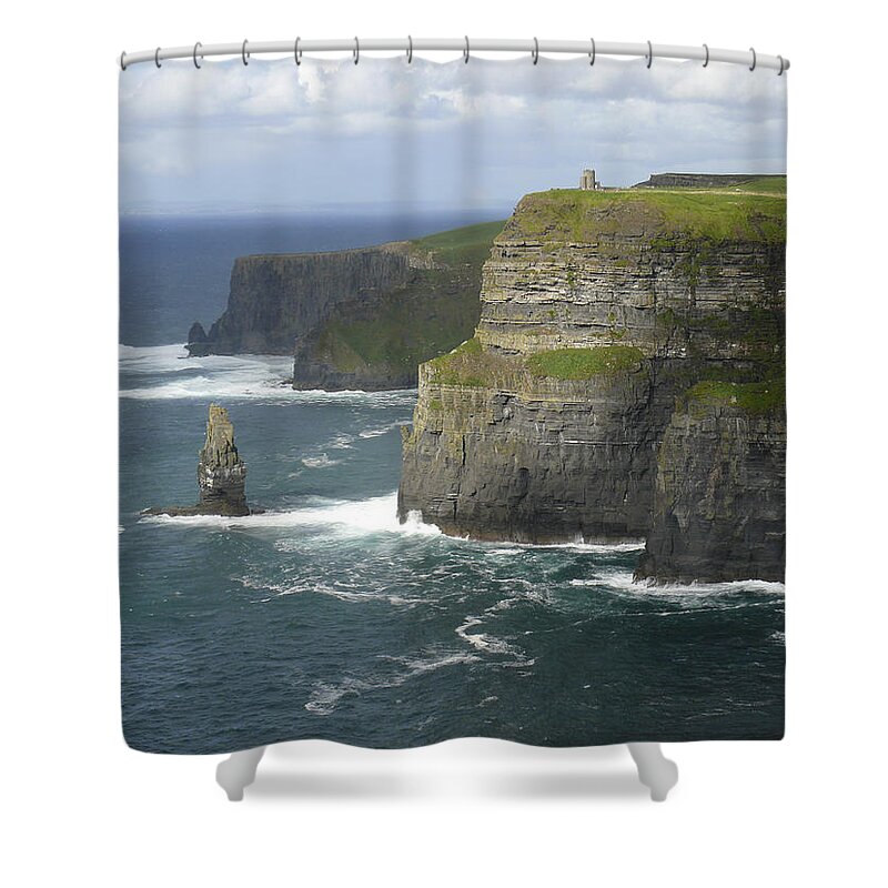 Ireland Shower Curtain featuring the photograph Cliffs of Moher 2 by Mike McGlothlen