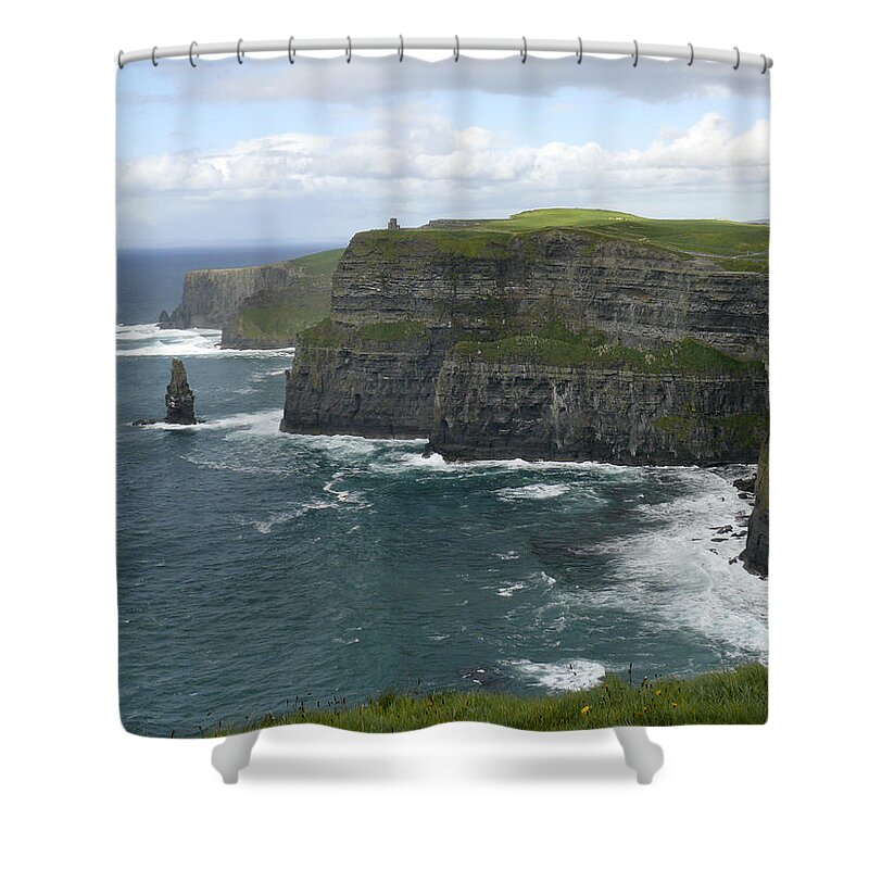 Ireland Shower Curtain featuring the photograph Cliffs of Moher 3 by Mike McGlothlen