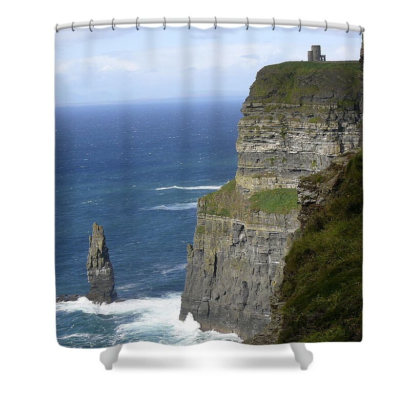 Travel Shower Curtain featuring the photograph Cliffs of Moher 7 by Mike McGlothlen