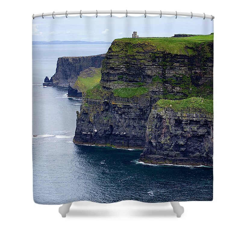 Tranquility Shower Curtain featuring the photograph Cliffs Of Moher by Sebastian Condrea