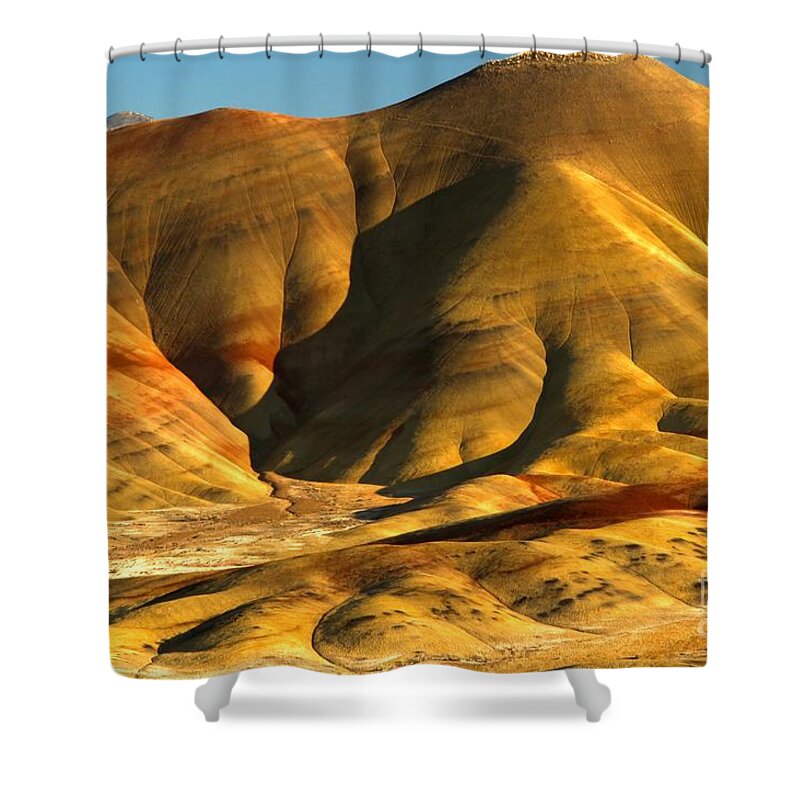  Shower Curtain featuring the photograph Close Up Of The Painted Hills by Adam Jewell