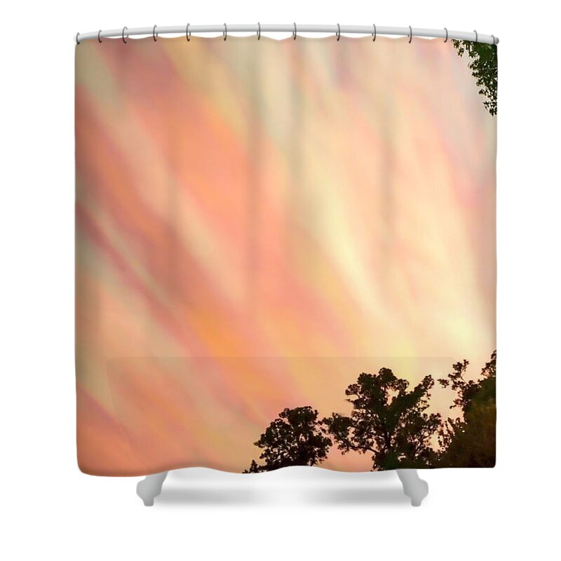 Clouds Shower Curtain featuring the photograph Cloud Streams by Charlotte Schafer