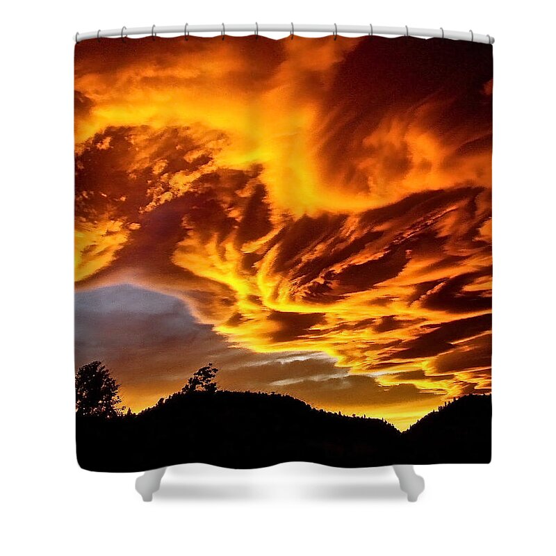 Clouds Shower Curtain featuring the photograph Clouds 2 by Pamela Cooper