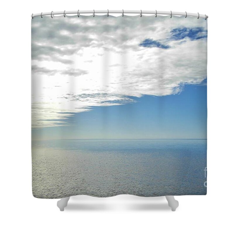 Clouds Shower Curtain featuring the photograph Clouds Over The Gulf by D Hackett