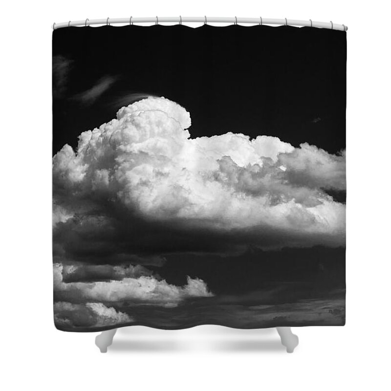 Black And White Clouds Shower Curtain featuring the photograph Clouds over the Palouse by Ron Roberts