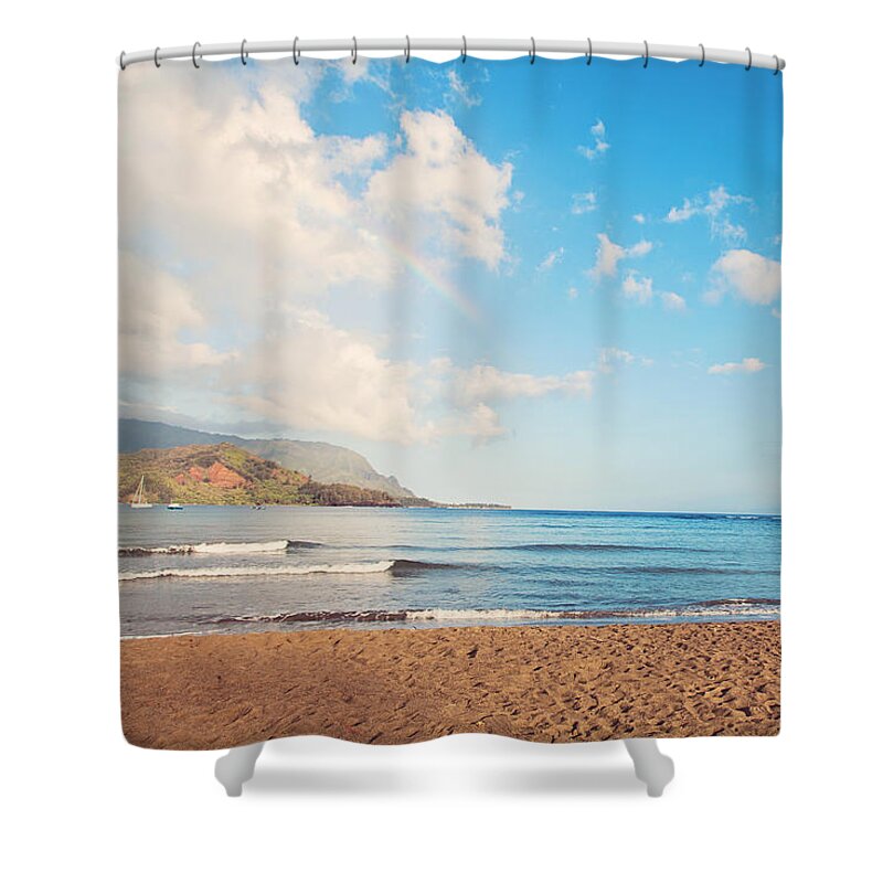 Beach Shower Curtain featuring the photograph Cloudscape - Kauai Hawaii Photography by Melanie Alexandra Price